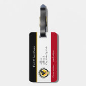 騎兵隊カラーカスタマイズ可能ラベル ラゲッジタグ (裏面縦)