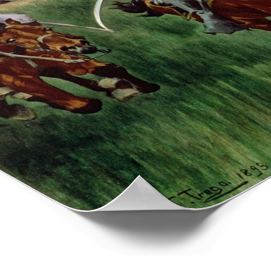 騎兵隊， 1895 ポスター (角)