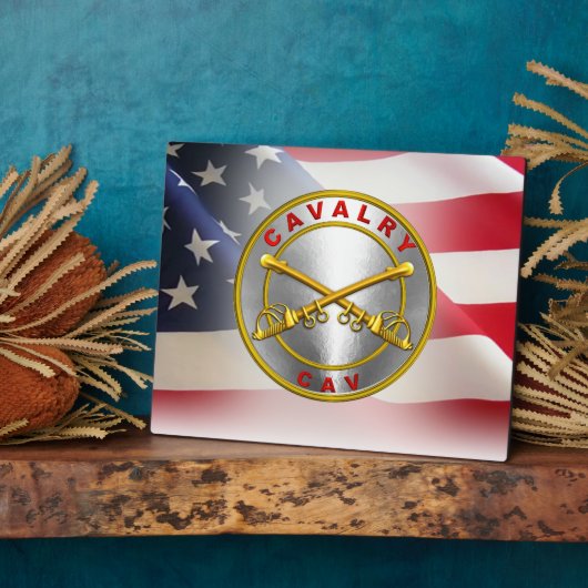 騎兵「CAVトルーパー」退役軍人 フォトプラーク (側面)