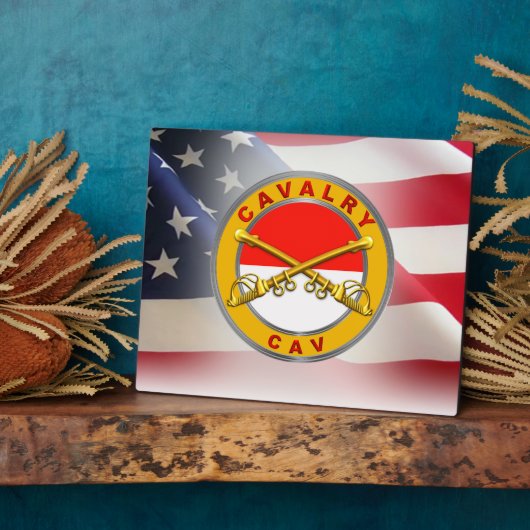 騎兵「CAVトルーパー」退役軍人 フォトプラーク (側面)