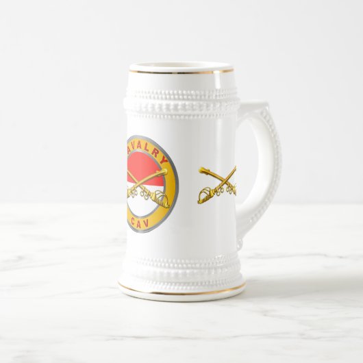 騎兵CAV ビールジョッキ (正面右)