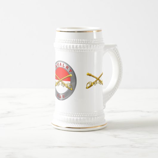 騎兵CAV ビールジョッキ (正面右)