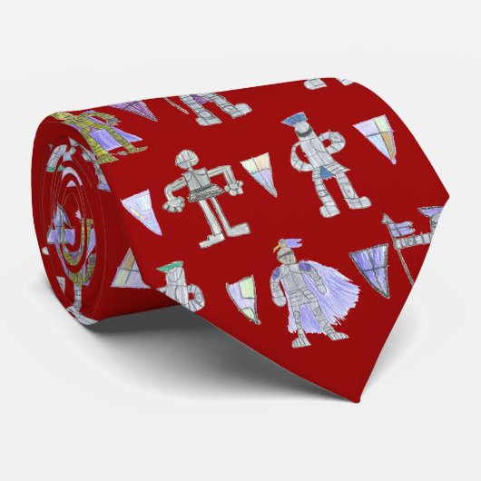 騎士および盾 ネクタイ (ロール)