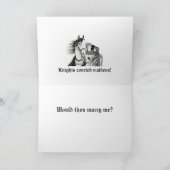 「騎士が乙女を口説く」カード カード (内部)