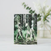 騎士が馬を引く ポストカード (スタンド正面)