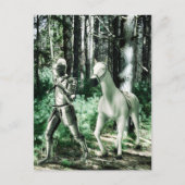 騎士が馬を引く ポストカード (正面)