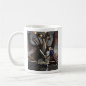 騎士がHYDRAのコーヒーマグと戦う コーヒーマグカップ (左)