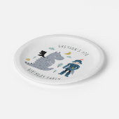 騎士とドラゴンズの誕生日パーティー ペーパープレート (アングル)