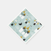 騎士とドラゴン お誕生日パーティー| Fairytale スタンダードカクテルナプキン (角)