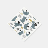 騎士とドラゴン お誕生日パーティー| Fairytale スタンダードカクテルナプキン (角)