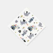 騎士とドラゴン お誕生日パーティー| Fairytale スタンダードカクテルナプキン (角)