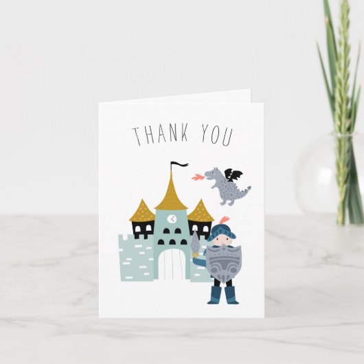 騎士とドラゴン　フェアリーテイル | 感謝のカード サンキューカード (正面)