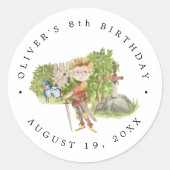 騎士とドラゴン | ロイヤル・メディエバル・バースデー ラウンドシール (正面)