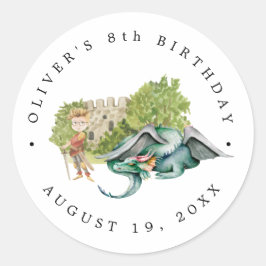 騎士とドラゴン | ロイヤル・メディエバル・バースデー ラウンドシール