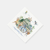 騎士とドラゴン |中世王室の誕生日 スタンダードカクテルナプキン (角)