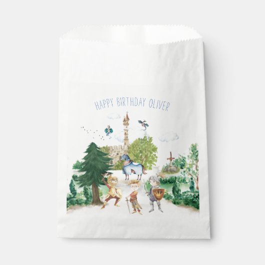 騎士とドラゴン |中世王室の誕生日 フェイバーバッグ (正面)