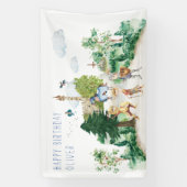 騎士とドラゴン |中世王室の誕生日 横断幕 (縦)