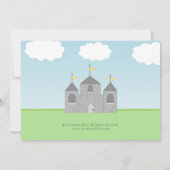 騎士とプリンセスの双子合同パーティー招待状 招待状 (裏面)