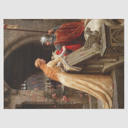 騎士と婦人 薄葉紙 (正面)