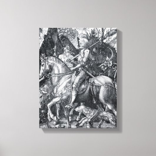 騎士と死と悪魔 – アルブレヒト・デュラー キャンバスプリント (正面)