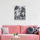 騎士と死と悪魔 – アルブレヒト・デュラー キャンバスプリント (インサイチュ (リビング))