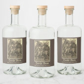 騎士と死と悪魔 リキュールボトルラベル (ボトル)