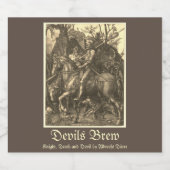 騎士と死と悪魔 リキュールボトルラベル (シングルラベル)