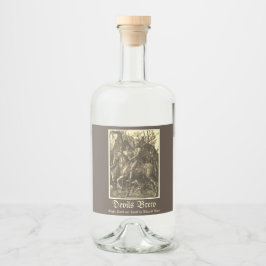 騎士と死と悪魔 リキュールボトルラベル