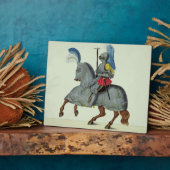 騎士と馬の鎧、プレート「A History」より フォトプラーク (側面)