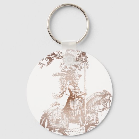 騎士のアーマー輝く キーホルダー (正面)