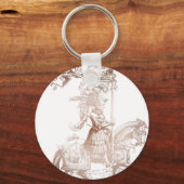 騎士のアーマー輝く キーホルダー (正面)
