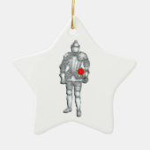 騎士のアーマー輝く セラミックオーナメント (正面)