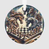 騎士のゲーム – チェスはファンタジーを満たす オーナメント (裏面)