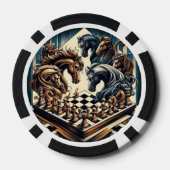 騎士のゲーム – チェスはファンタジーを満たす ポーカーチップ (裏面)