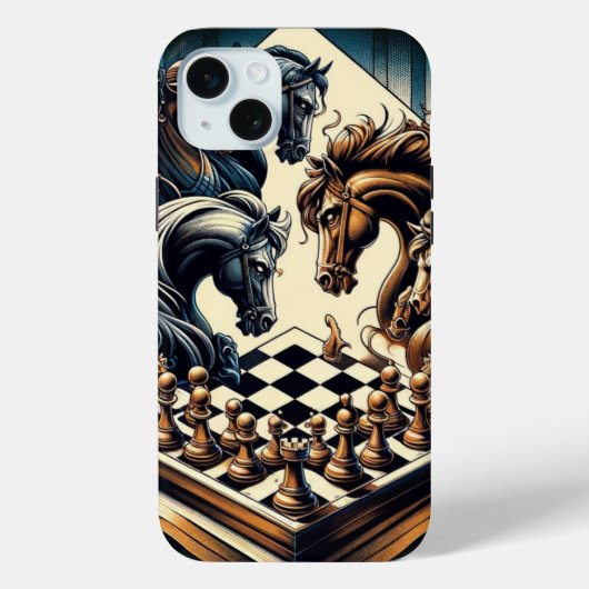 騎士のゲーム – チェスはファンタジーを満たす Case-Mate iPhoneケース (裏面)