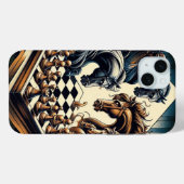 騎士のゲーム – チェスはファンタジーを満たす Case-Mate iPhoneケース (裏面 (横))
