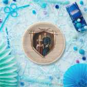 騎士のコート中世の古いファッションドヴィンテージ ペーパープレート (パーティー)