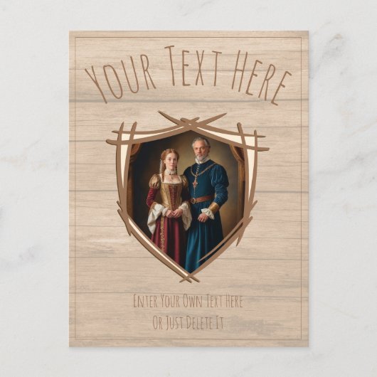 騎士のコート中世の古いファッションドヴィンテージ ポストカード (正面)