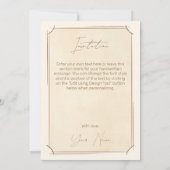 騎士のコート中世の古いファッションドヴィンテージ 招待状 (裏面)