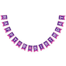 騎士の中世ハッピーバースデーの女の子のバンティング旗