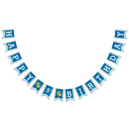 騎士の中世ハッピーバースデー5番目のバンティング旗 バンティングフラッグ