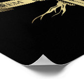 騎士の剣と狼の頭のエンブレム ポスター (角)