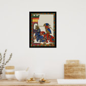 騎士の城の嵐14世紀 ポスター (キッチン)