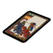 騎士の城の嵐14世紀 マグネット (左側)