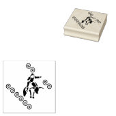 騎士の影の切り抜け ラバースタンプ (押印)