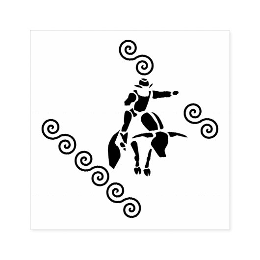 騎士の影の切り抜け ラバースタンプ (インプリント)