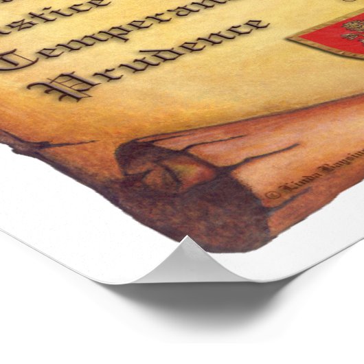 騎士の徳 ポスター (角)