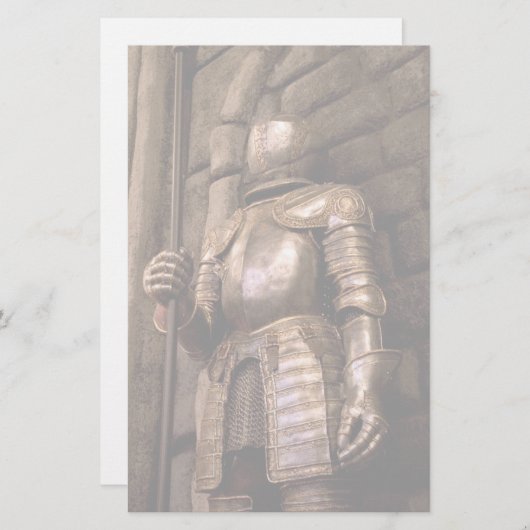 騎士の武具 便箋 (正面/裏面)