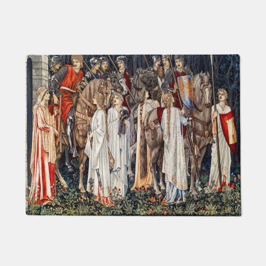 騎士の武装と出発 ドアマット (正面)