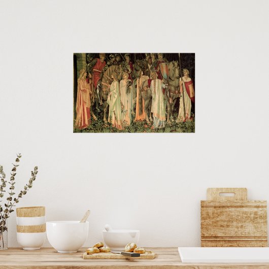 騎士の武装と出発 ポスター (キッチン)